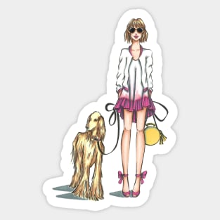 Daily Chic with African Hound Sticker